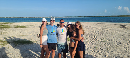 Tyler Durland and friends in the Bahamas